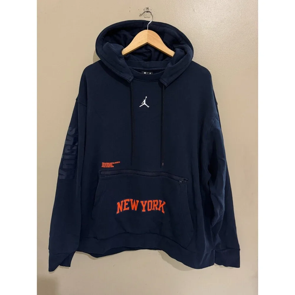 Mens 2XL Jordan x NBA New York Knicks Team Issue Statement Edition Hoodies RARE